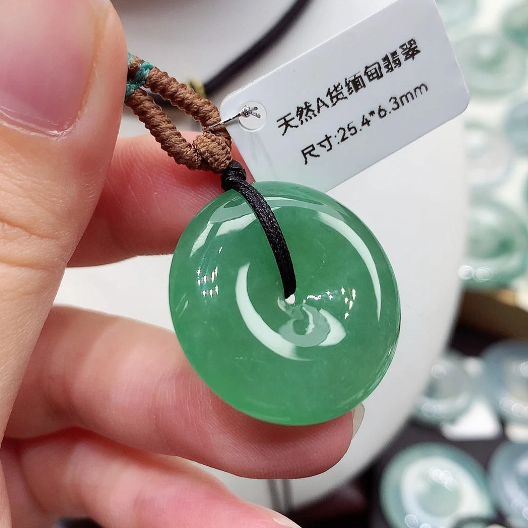 颈饰未镶嵌翡翠编号68，25.4/6.3