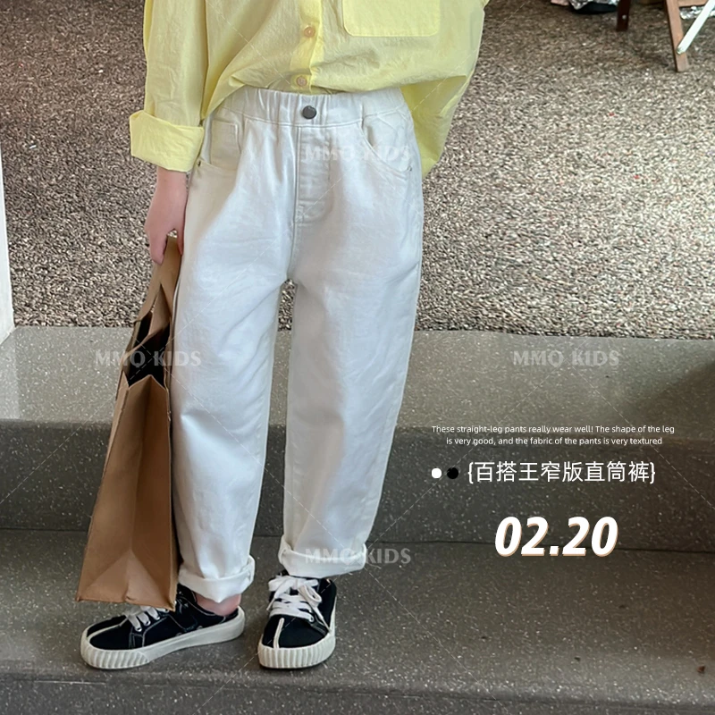 【现货-纯棉穿搭拿捏】母女春季女童牛仔裤童装长裤【CA25232】