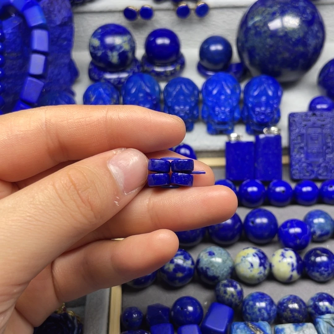 青金石单珠7+未镶嵌蜜***R