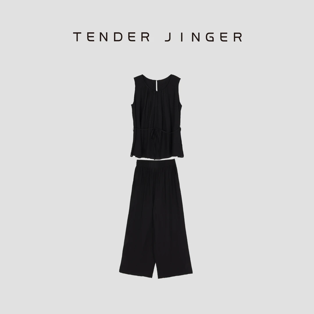 Tender Jinger【黑标】减龄显瘦无袖背心套装T52LAN80113