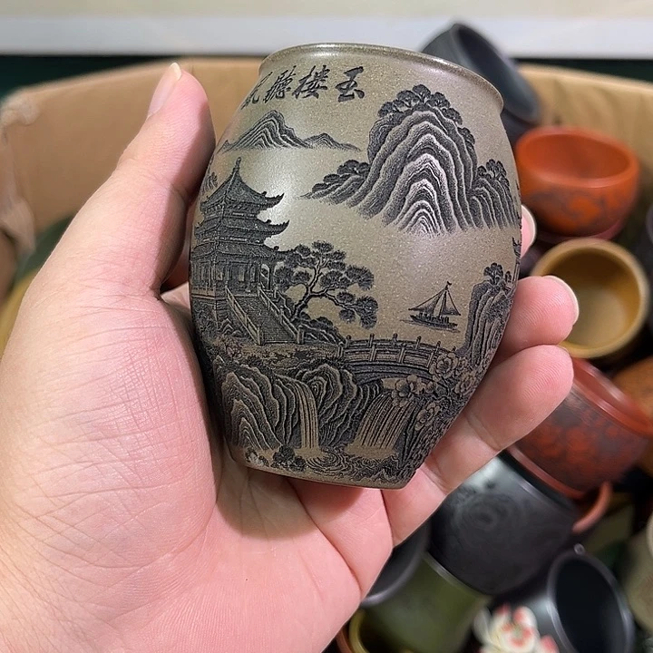 茶杯紫砂全手工紫砂主人杯