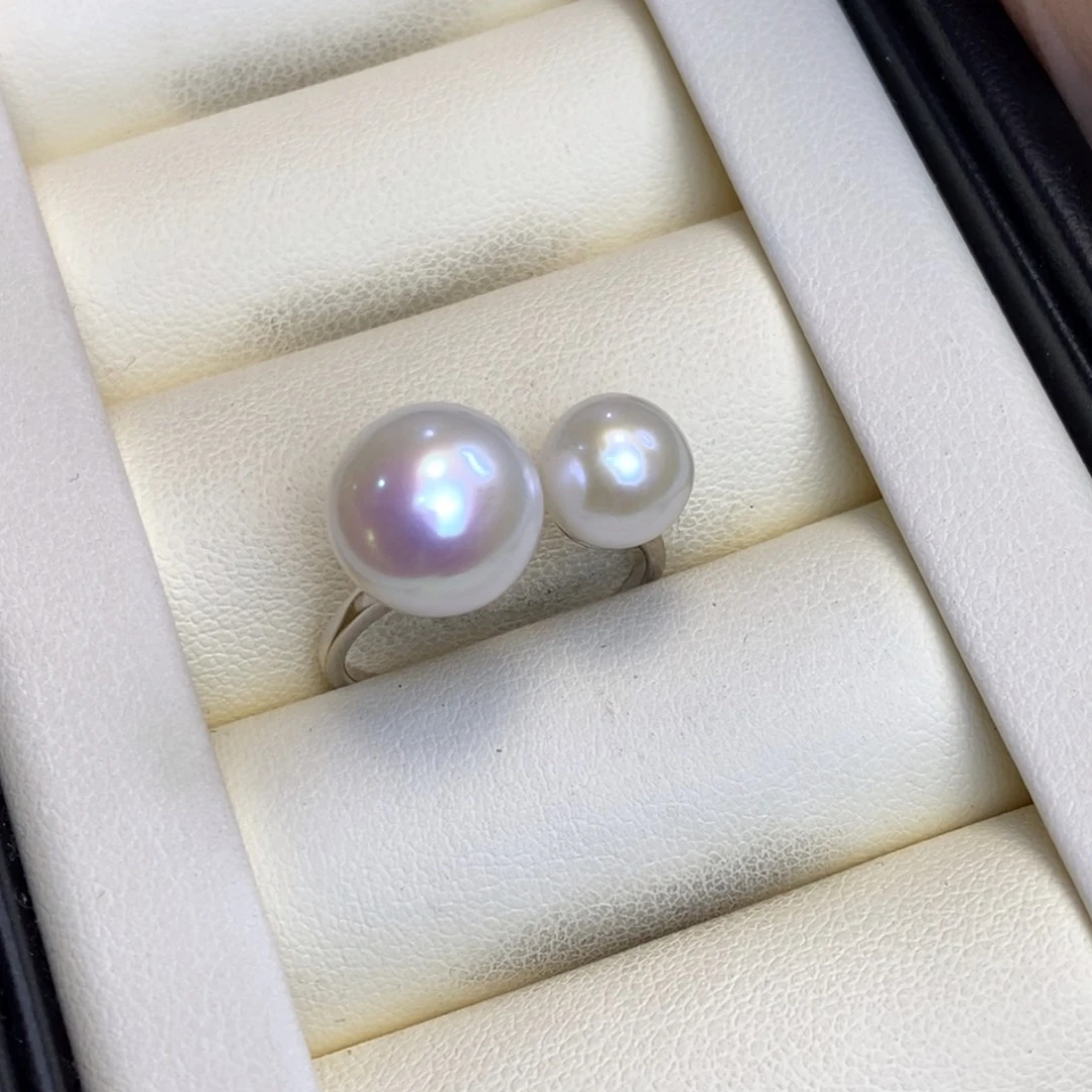 淡水珍珠银S925镶嵌戒指特价