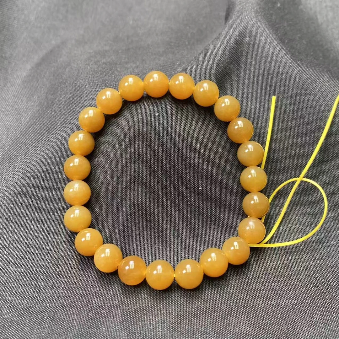 【迈越珠宝】冰糖和田玉手串金山红糖手串卡8多圈油润细腻高品男女