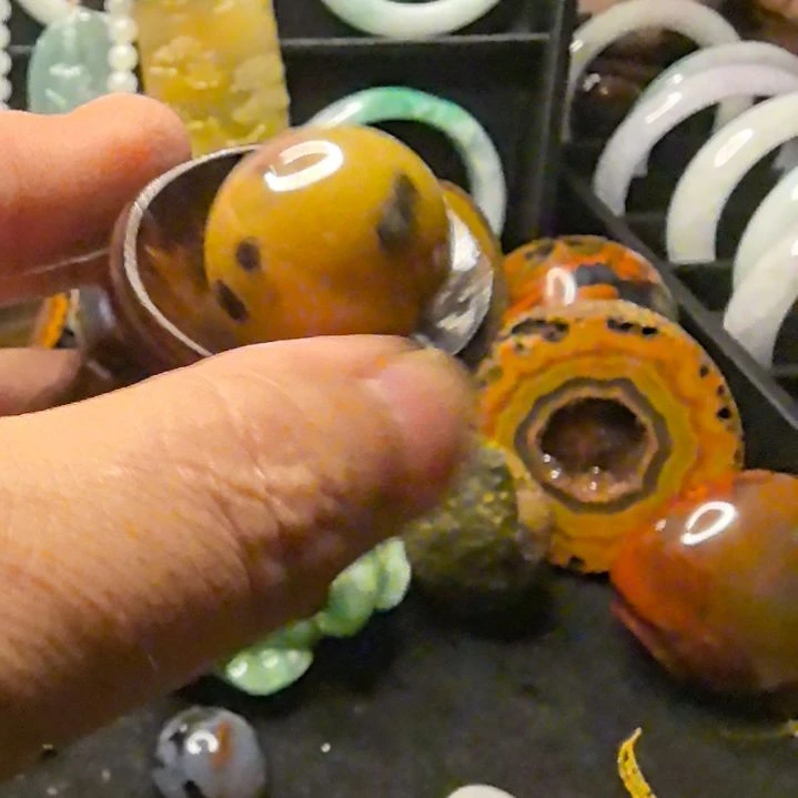 合金手链玛瑙/玉髓战国红玛瑙8字珠子