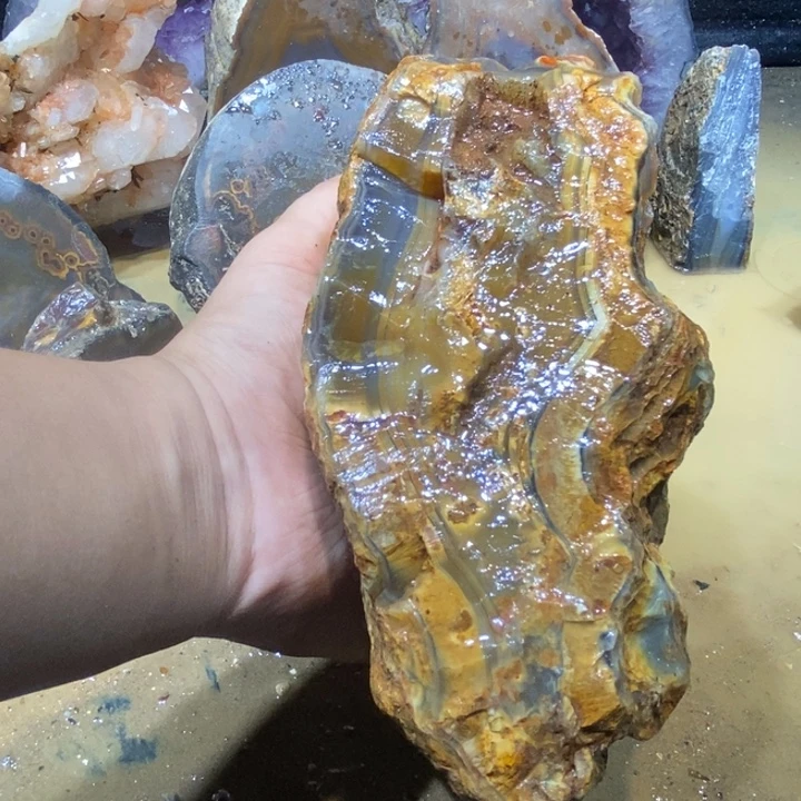 未镶嵌玛瑙/玉髓珠宝半成品