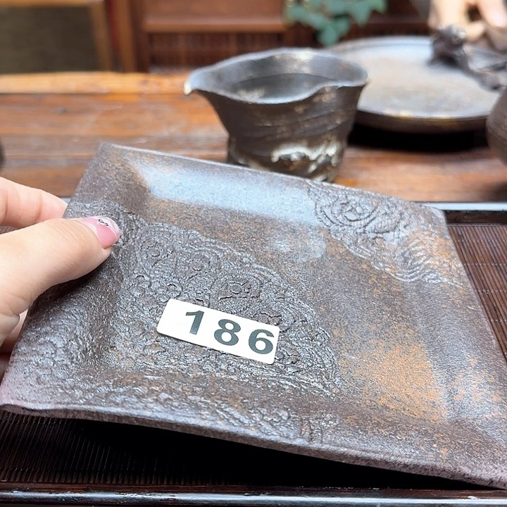 纯手工制作粗陶茶具