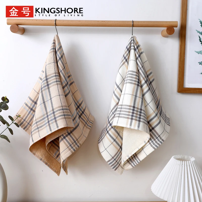 金号纯棉无捻毛巾情侣吸水手感厚实双层一面毛圈一面纱布全棉家用