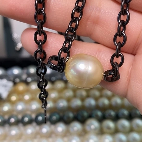 海水珍珠颈饰银S925镶嵌13-14