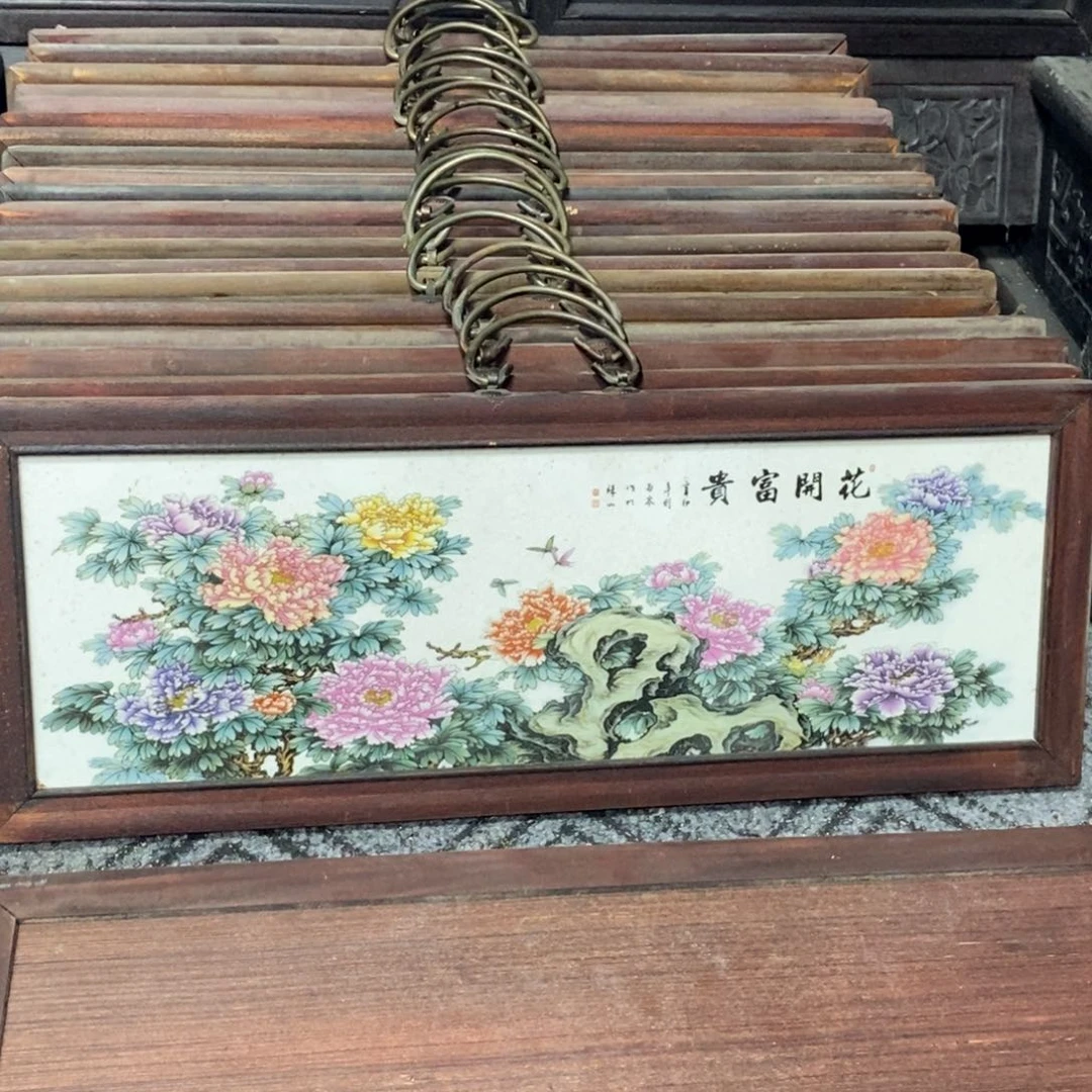 瓷片53*21 景德镇瓷板画柴窑烧制