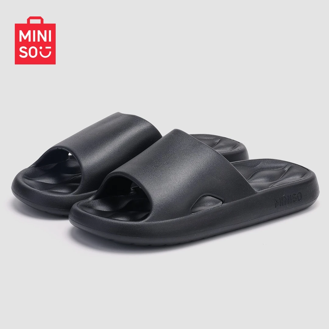 MINISO/名创优品拖鞋男款简约纯色凉拖鞋情侣ins潮流eva防滑夏季