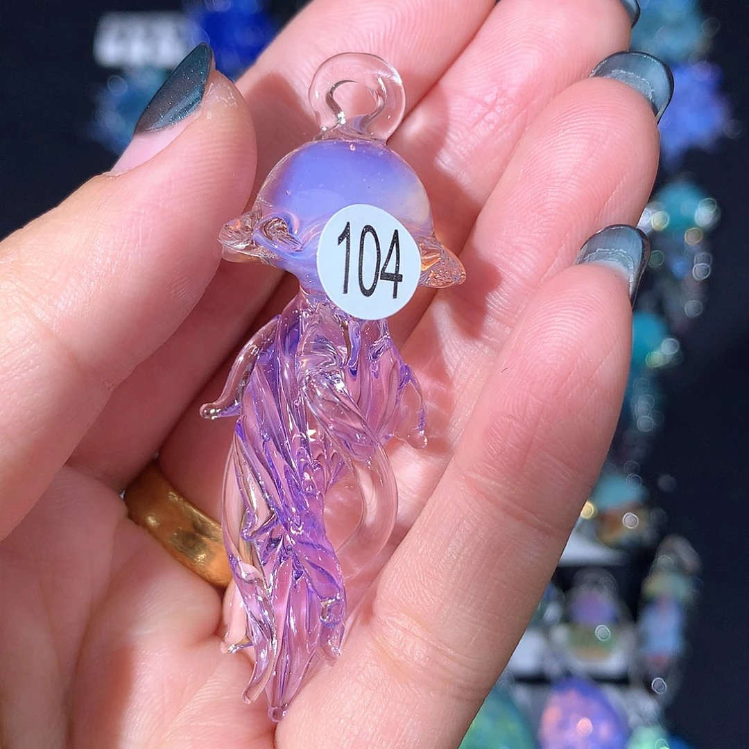 有机玻璃悠*幽104长须水母项链