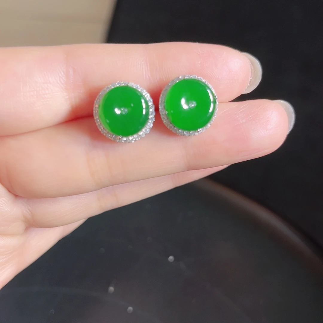 翡翠银S925镶嵌颈饰