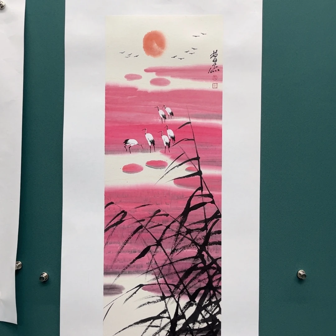 国画艺术家真人手绘