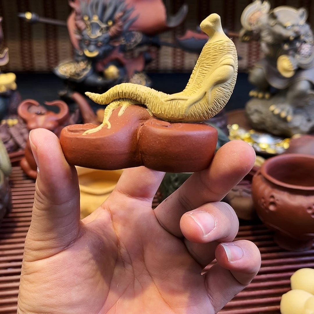 茶杯紫砂高端紫砂雕塑主人杯