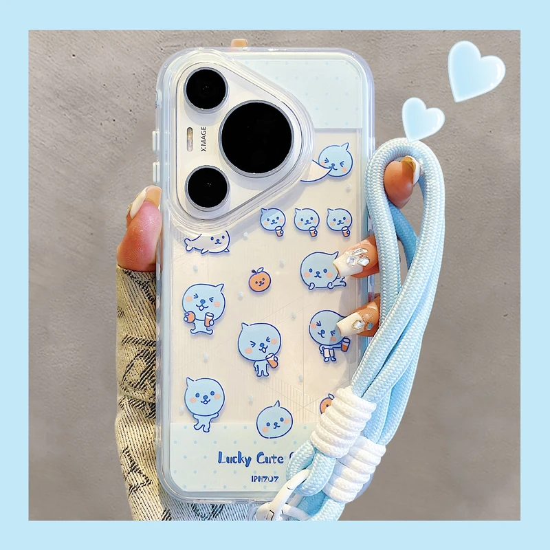 适用华为pura70pro+手机壳Ultra可爱p60波点橙子酷儿mate70/60pro