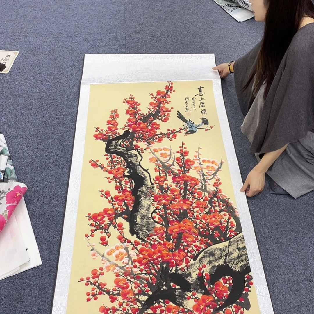 国画作品小姐姐放漏…