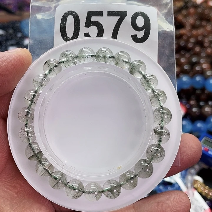 未镶嵌手链水晶绿幽灵