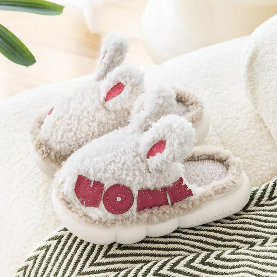 棉拖鞋冬季室内防滑加绒保暖男女宝宝家居毛毛鞋居家女拖鞋秋冬季