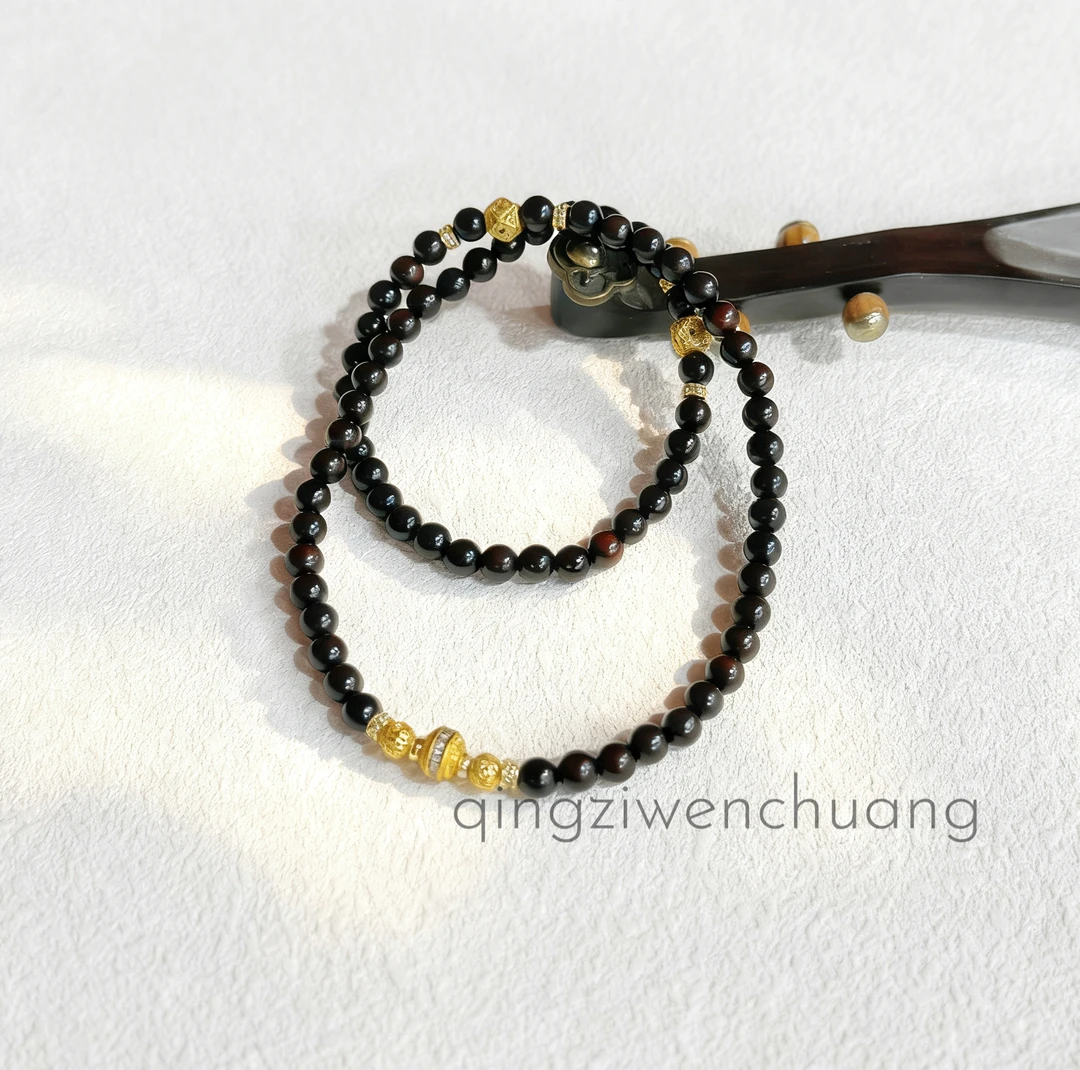 DA 1302-小叶紫檀-6mm多圈镂空绣球