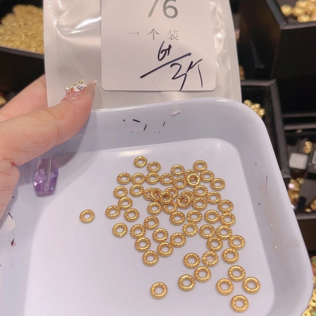 紫晶珠宝半成品银S925镀金镶嵌76