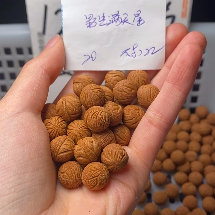 桃核手串12mm左右野生满天星20颗（不打孔）