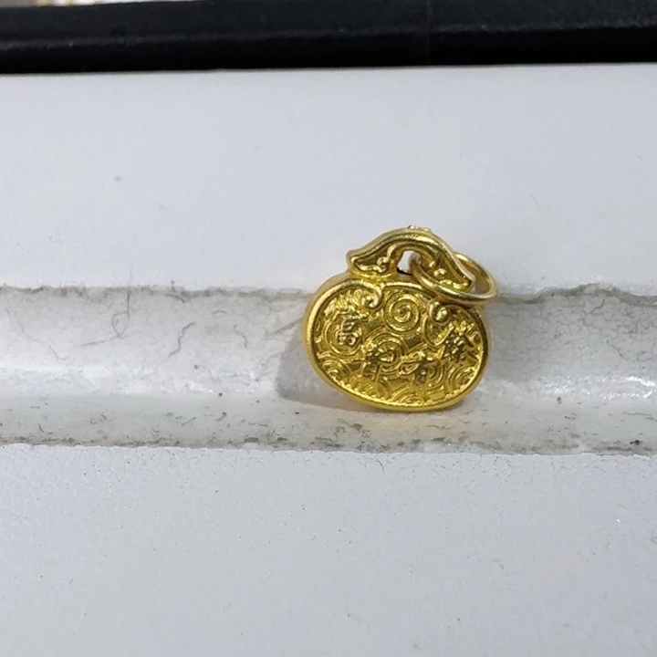 漫***端无足银桃禧文玩配饰