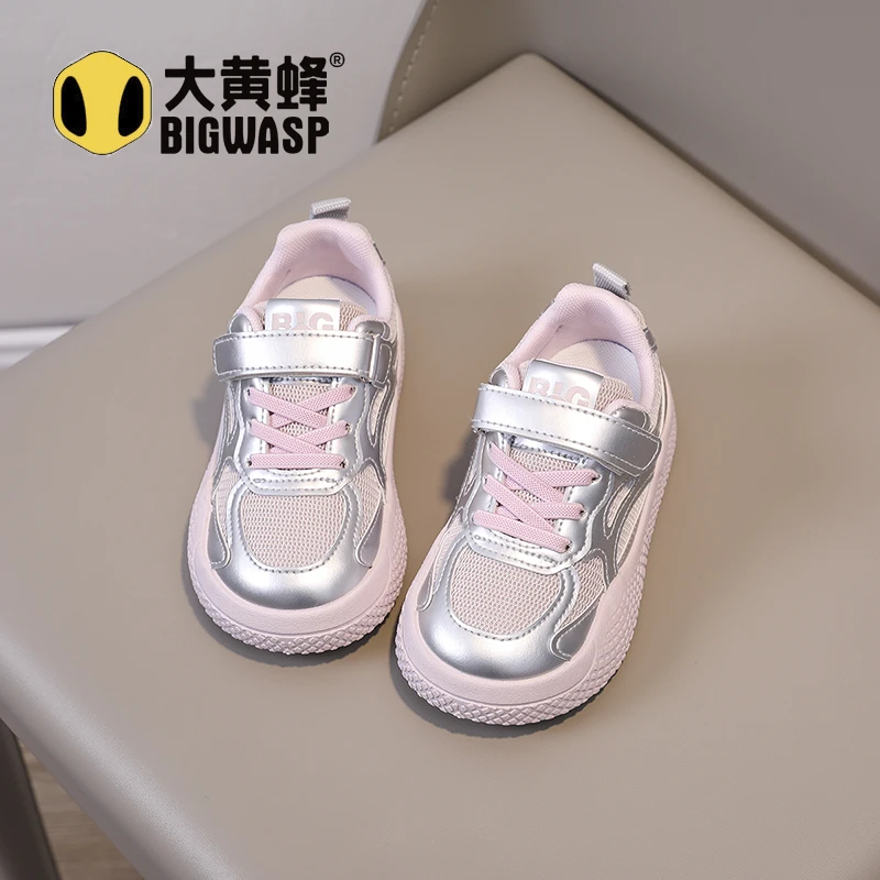 大黄蜂女童鞋6-12岁潮款运动鞋2025春秋季儿童时尚百搭休闲鞋防滑