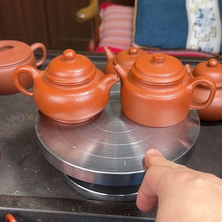 茶壶紫砂两个朱泥壶