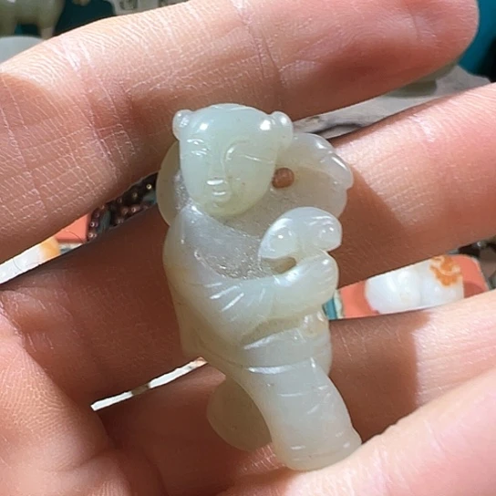 和田玉（糖玉）挂件未镶嵌