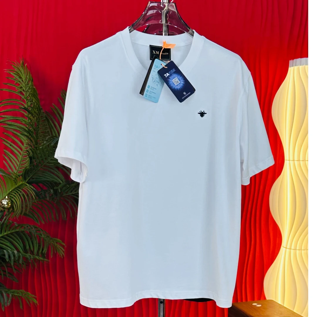 【大码男装130～350斤】小蜜蜂夏季加肥加大码时尚宽松休闲薄款短袖T