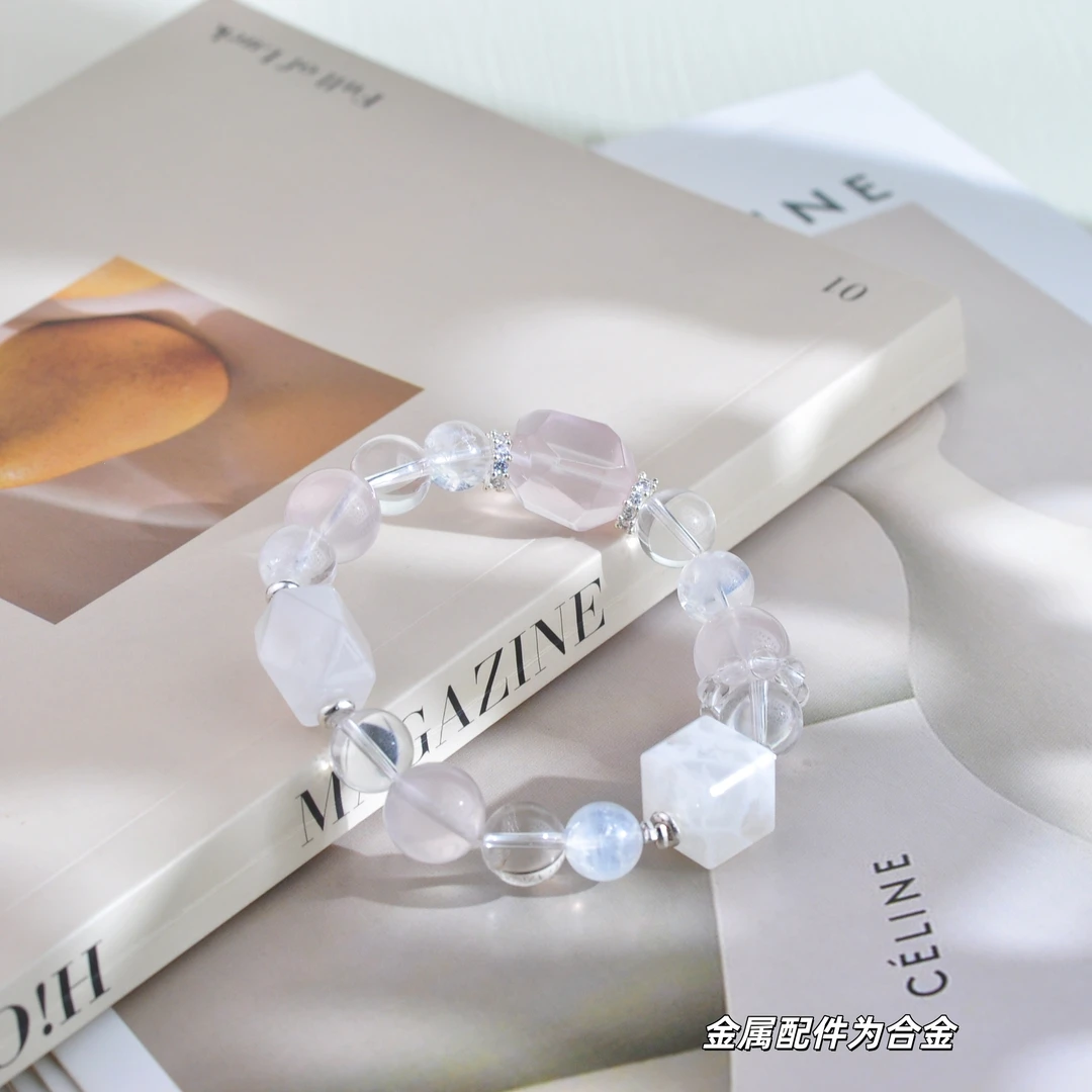 【心灵结界】幽灵方糖多宝水晶手串A4430028