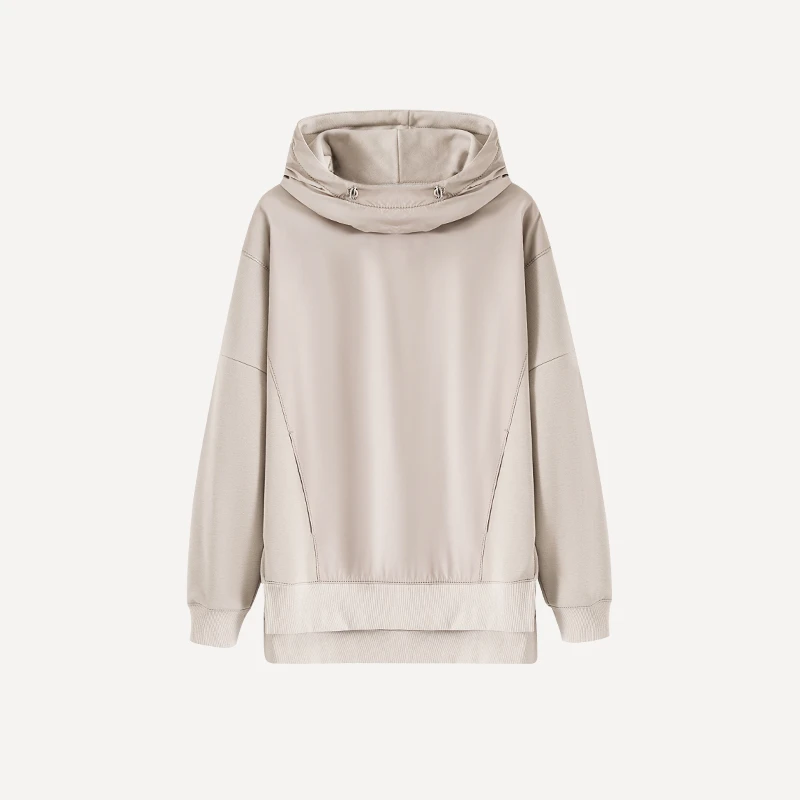 4NWT235【贵姐NICOLE】设计师高端定制时尚气质拼接卫衣外套