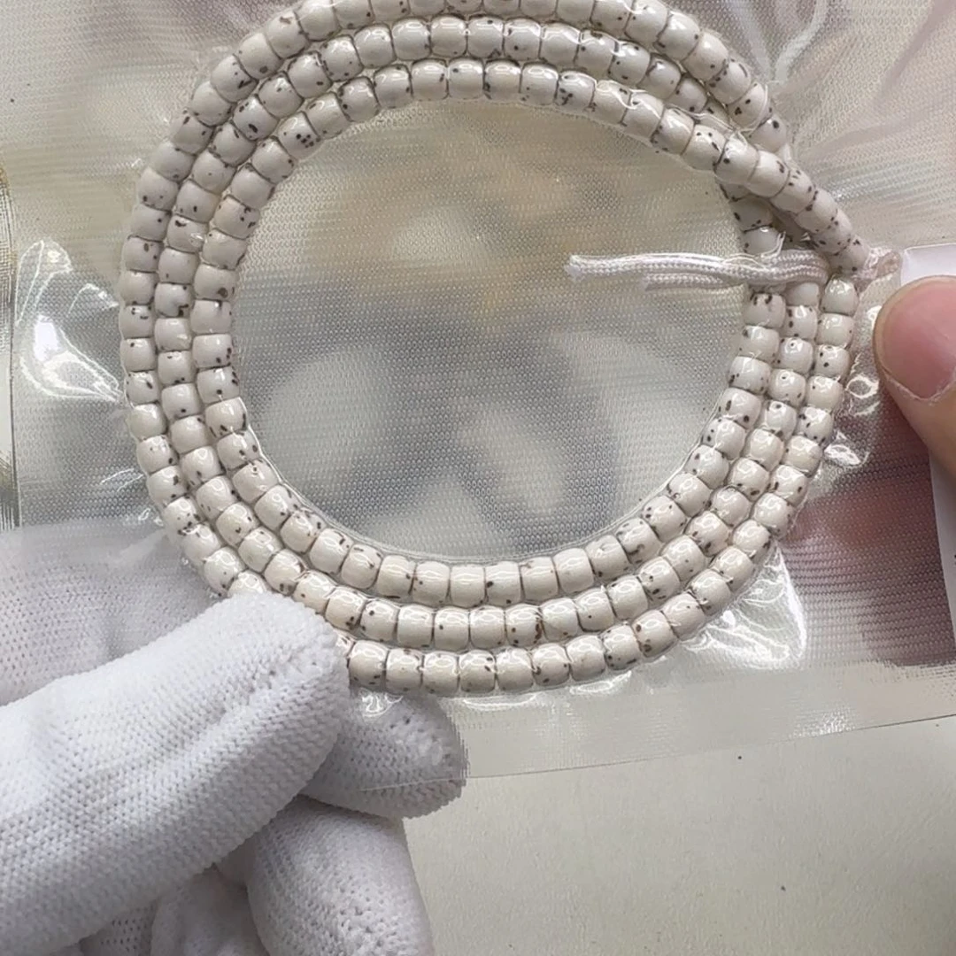 星月菩提手串4尊宠白星月半壁5左右108