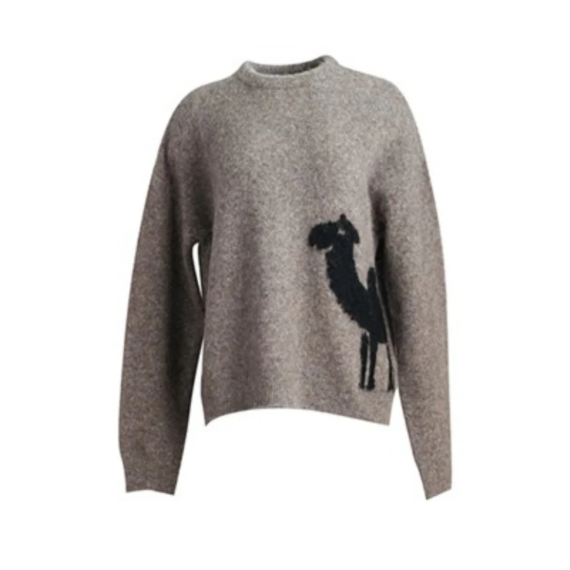 【小花专享】时尚百搭羊驼毛套头衫