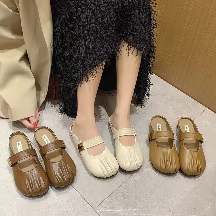 A5511包头凉拖防滑女外穿复古拖鞋包头拖