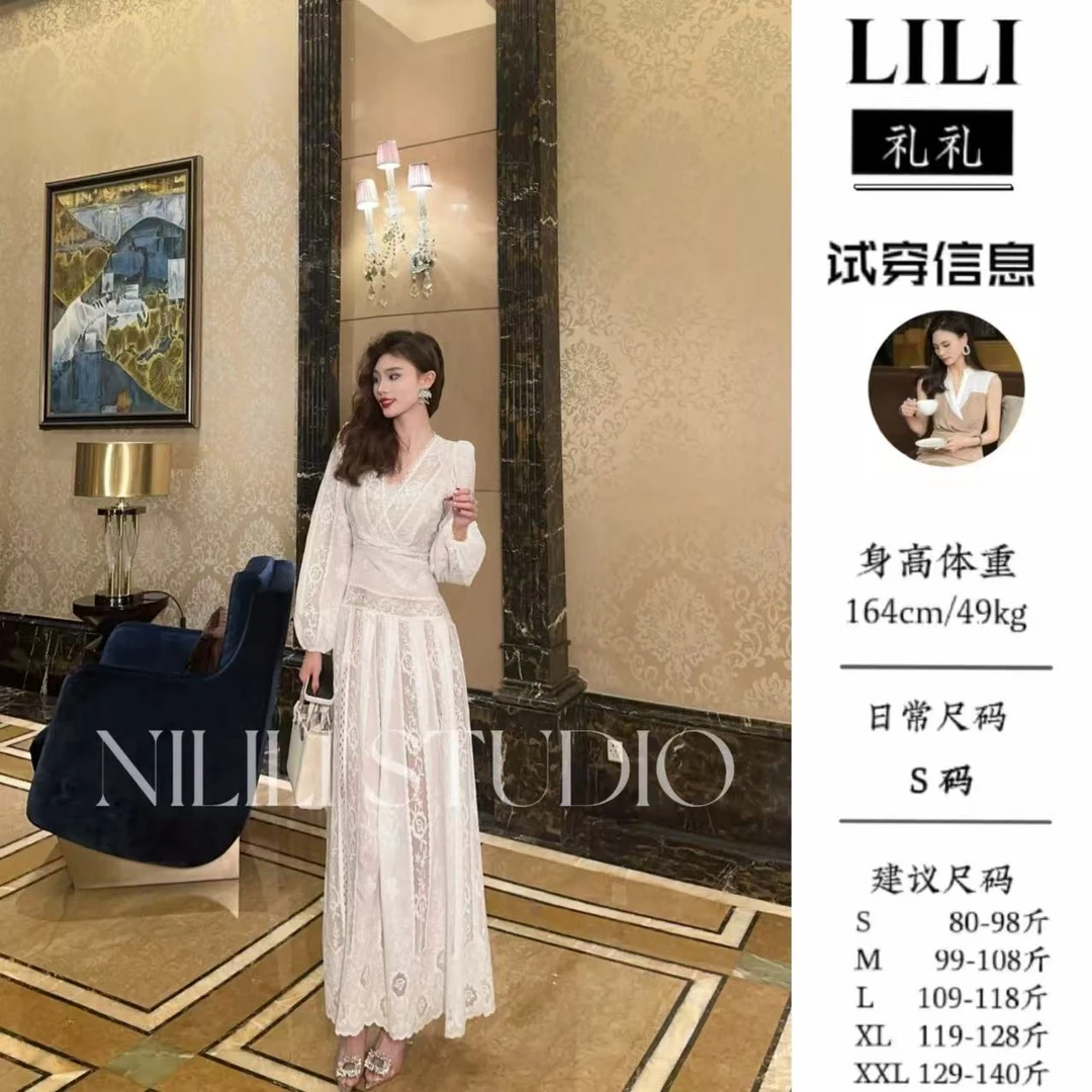 【奥法庄园】LILI推荐浪漫花型夏季新款优雅设计师连衣裙25018