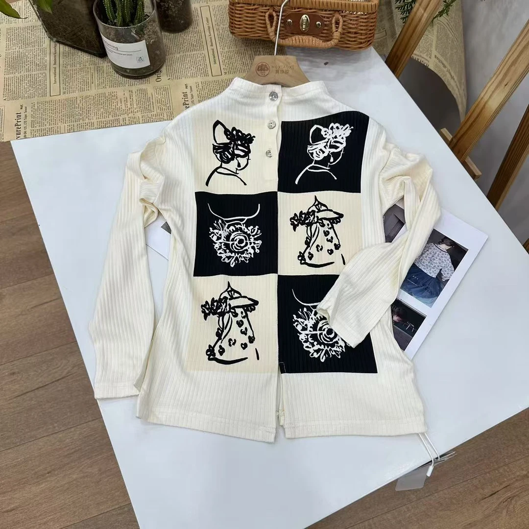 3383 春季中大童打底衫 H