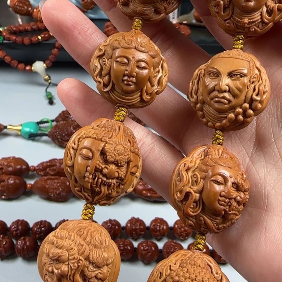 手串橄榄核油核一念万佛手持