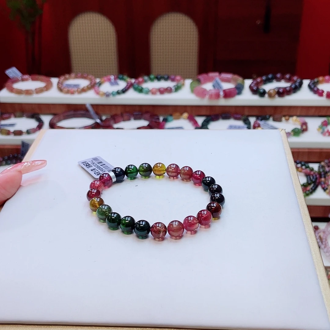 未镶嵌手串碧玺8多样性发其一