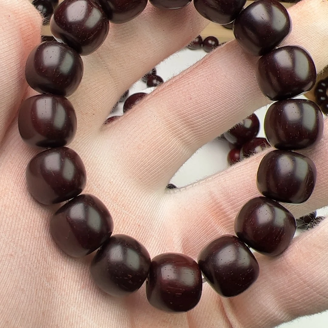 北***辰小叶紫檀手串/手链1314老型高油密