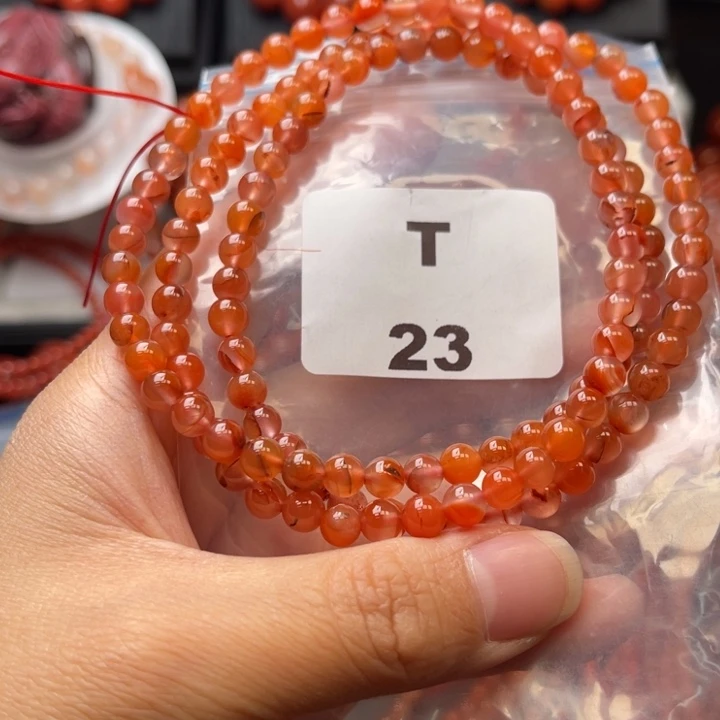 南红玛瑙未镶嵌多样性发货默认微瑕称重5mm