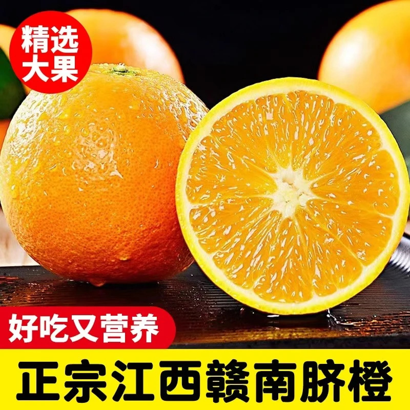 【试吃三颗】正宗赣南脐橙新鲜采摘坏果包赔不催熟不打蜡
