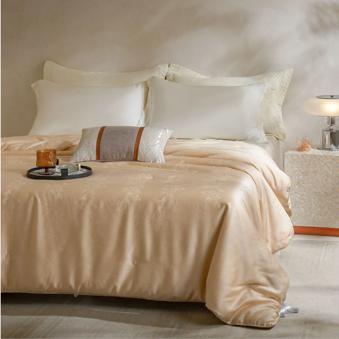 URBAN DANCE轻奢高级柞蚕丝纯手工春秋被保暖空调双人冬被子床上