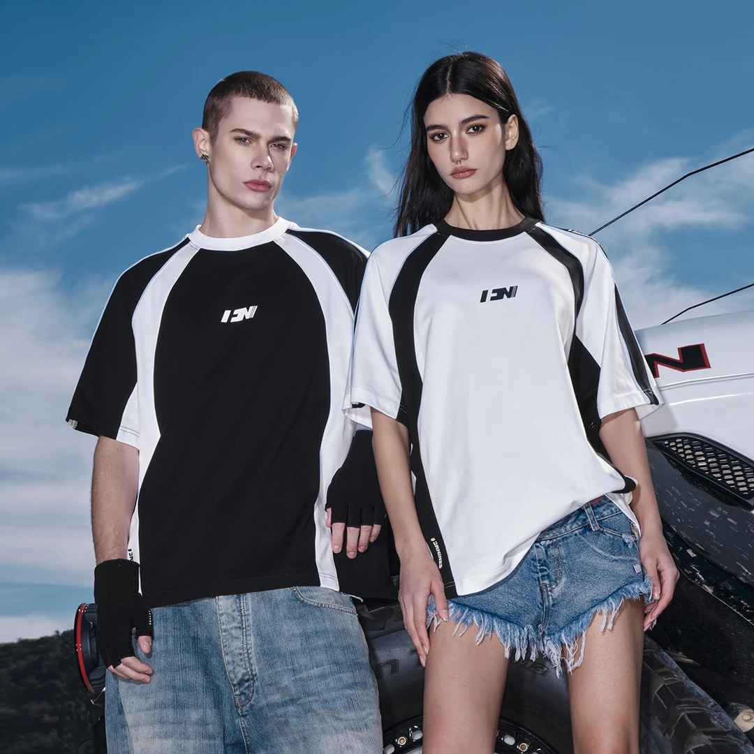 FORNINES索罗娜凉感速干短袖T恤男女潮牌运动上衣夏季美式半截袖