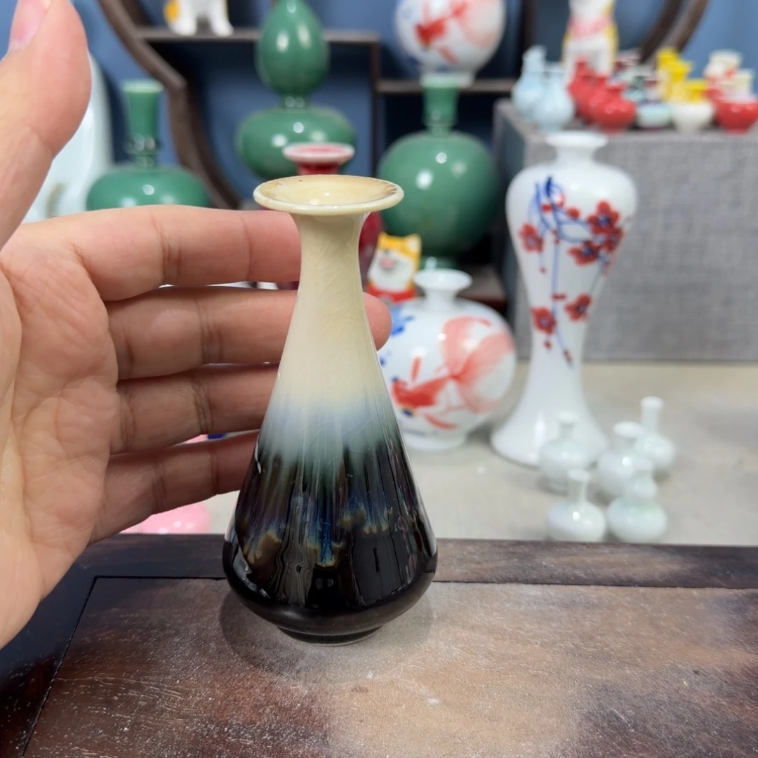 陶瓷手工小花器摆件