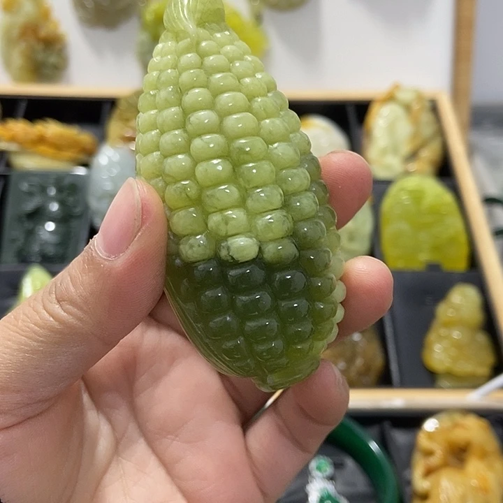 蛇纹石玉未镶嵌手把