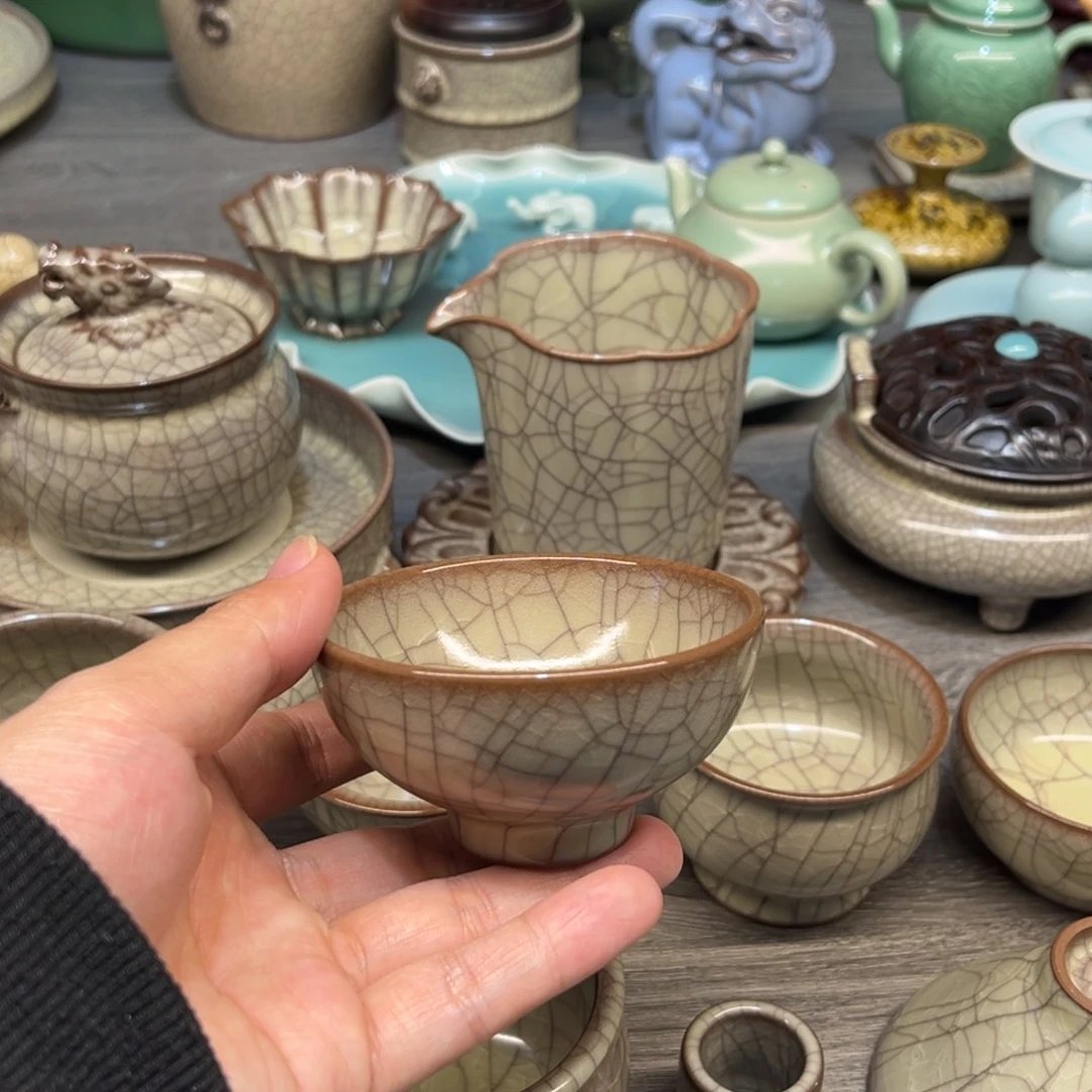 陈卫星 传世哥窑 茶碗杯