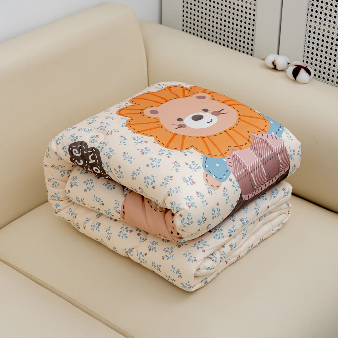 【京かわ会社】针织棉被120*150萌狮小兔