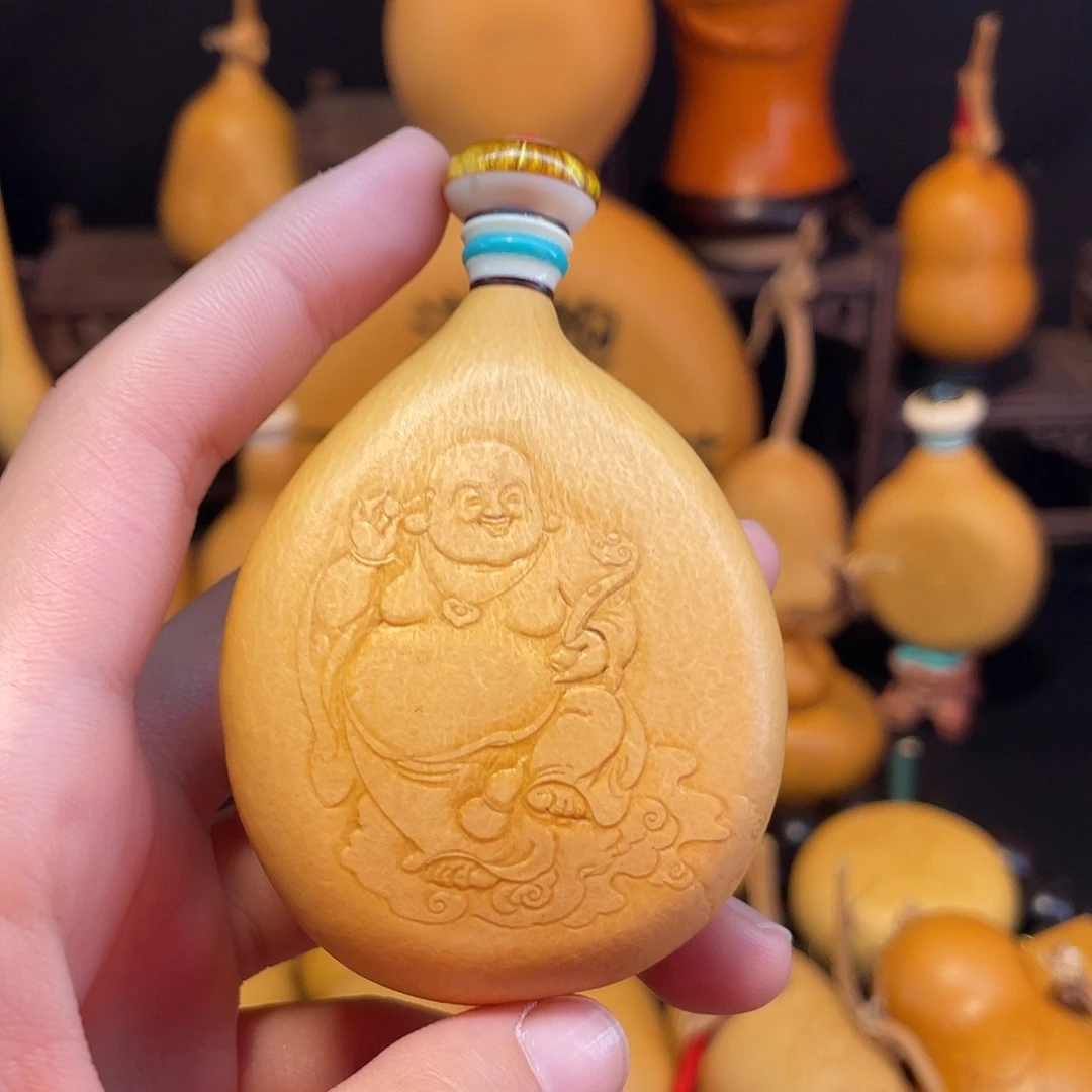 弥勒佛押花葫芦葫芦