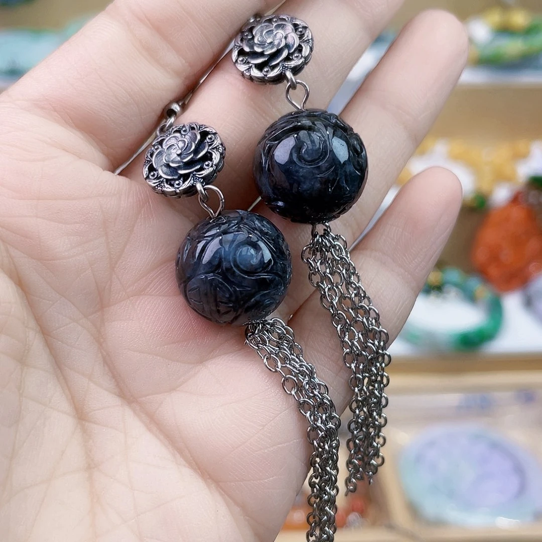 翡翠未镶嵌手链耳坠